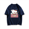 男女兼用 シンプル プリント Tシャツ S-13282
