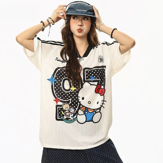 人気トレンド 通気快適 ゆったり プリント Tシャツ S-13285