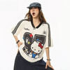 人気トレンド 通気快適 ゆったり プリント Tシャツ S-13285
