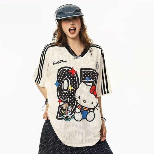 人気トレンド 通気快適 ゆったり プリント Tシャツ S-13285