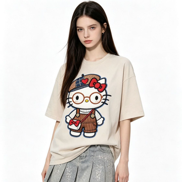 大人可愛い ゆったり シンプル カジュアル Tシャツ S-13287