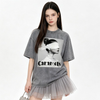 大人気 ゆったり プリント カジュアル Tシャツ S-13291