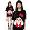ゆったり ファッション プリント カジュアル Tシャツ S-13297