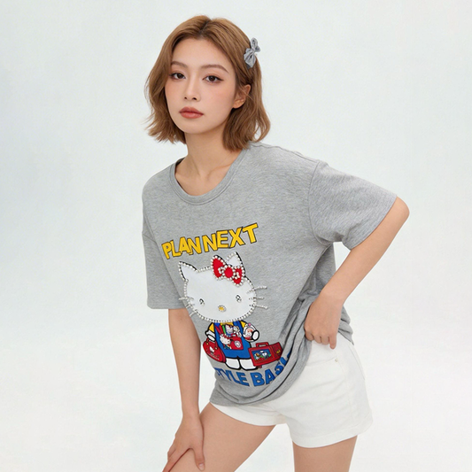 コーデの主役に！プリント カジュアル Tシャツ S-13311