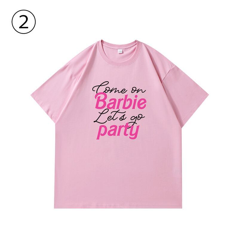 絶対流行 カジュアル 早い者勝ち ルーズ プリント全3色 2種選択可 男女兼用 半袖Tシャツ<S-9030>