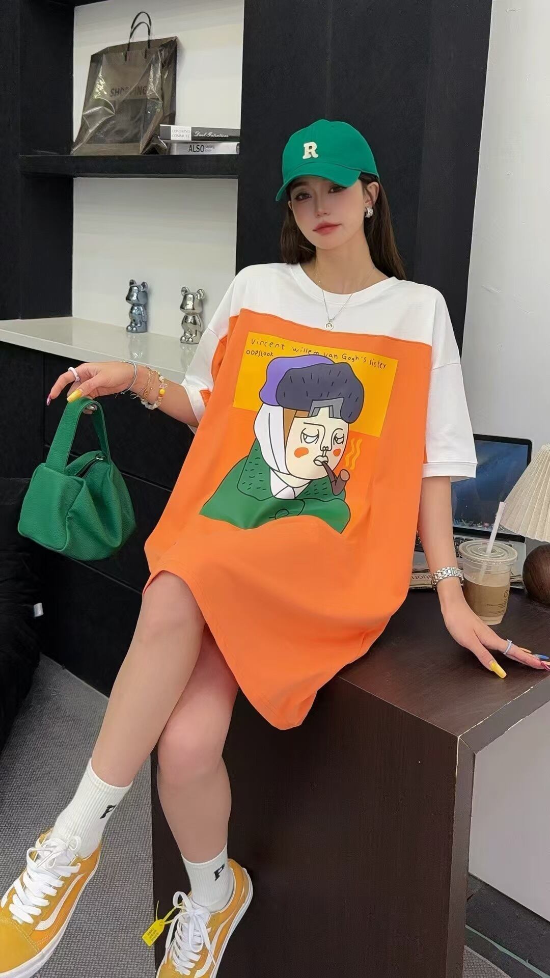 おすすめ 好感度UP 海外トレンド カジュアル 全3色 半袖 Tシャツ ワンピース ＜S-11556＞
