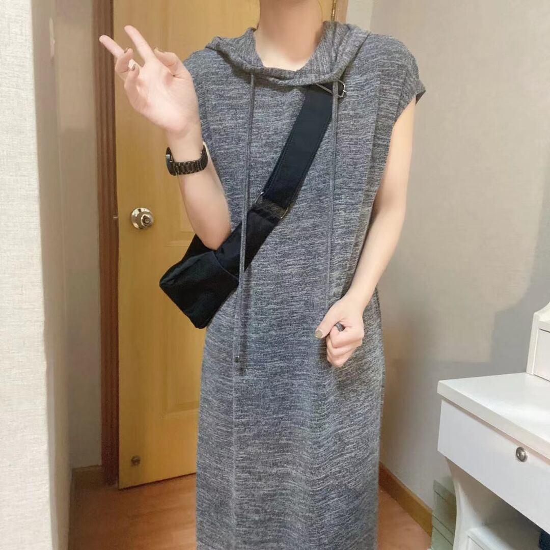 超人気 知的 カジュアル ルーズ ワンピース<S-6627>
