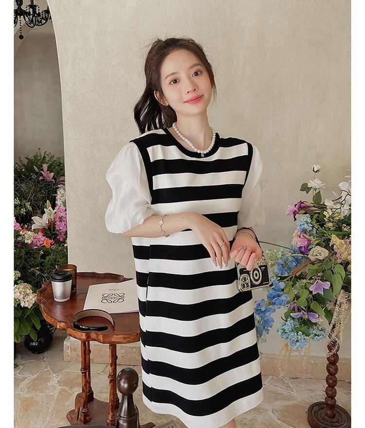 定番シンプル 美人度アップ 売り切れ必至 デザイン性抜群 ワンピース<S-11115>