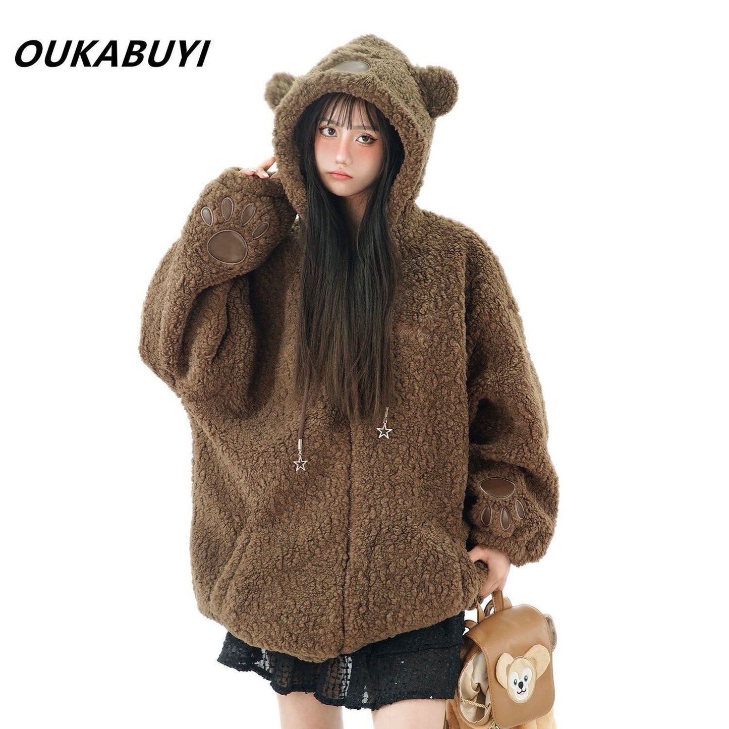 大人可愛い 冬服 個性派 防寒 暖かい コート<S-5689>