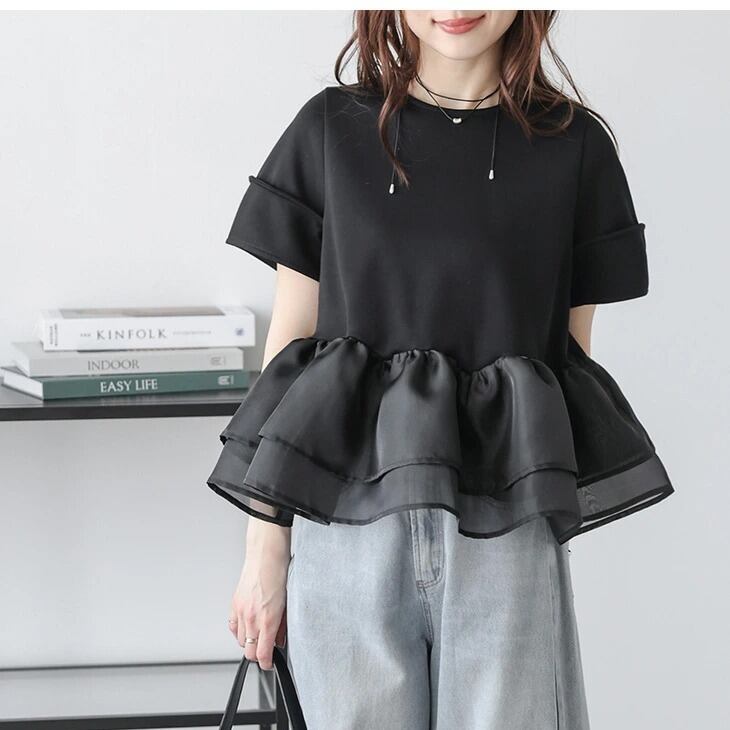 知的 海外トレンド 早い者勝ち 好感度UP カジュアル 全3色 半袖 Tシャツ ＜S-11763＞