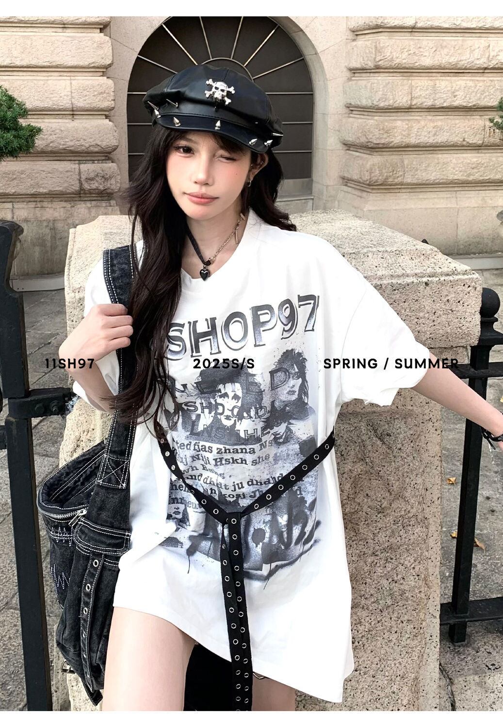 美人度アップ 絶対流行 売れ筋 早い者勝ち カジュアル 2色選択 Tシャツ<S-11522>