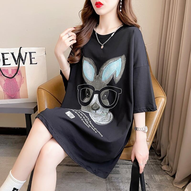 今季大好評 切り替え 美感いっぱい プリント Tシャツ カットソー＜S-3495＞