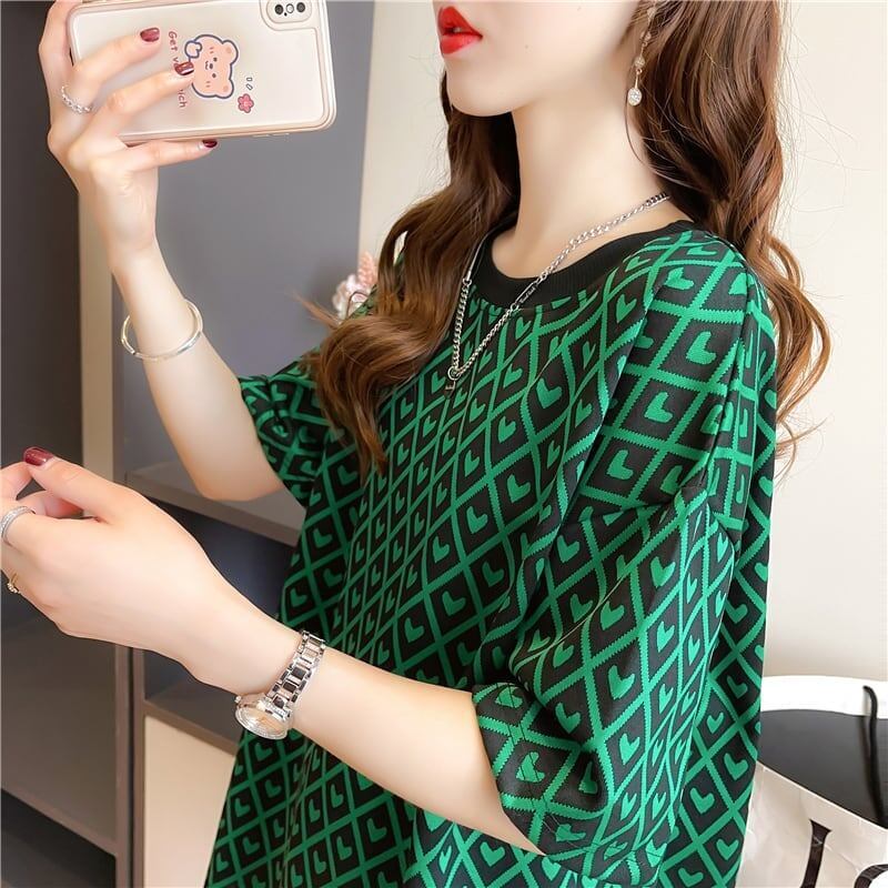 着心地抜群 ラウンドネック 女性力を高める Tシャツ カットソー＜S-2996＞