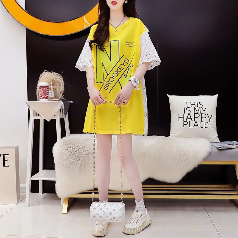 デザイン感 3色選択可 合わせやすい プリント Tシャツ カットソー＜S-3095＞