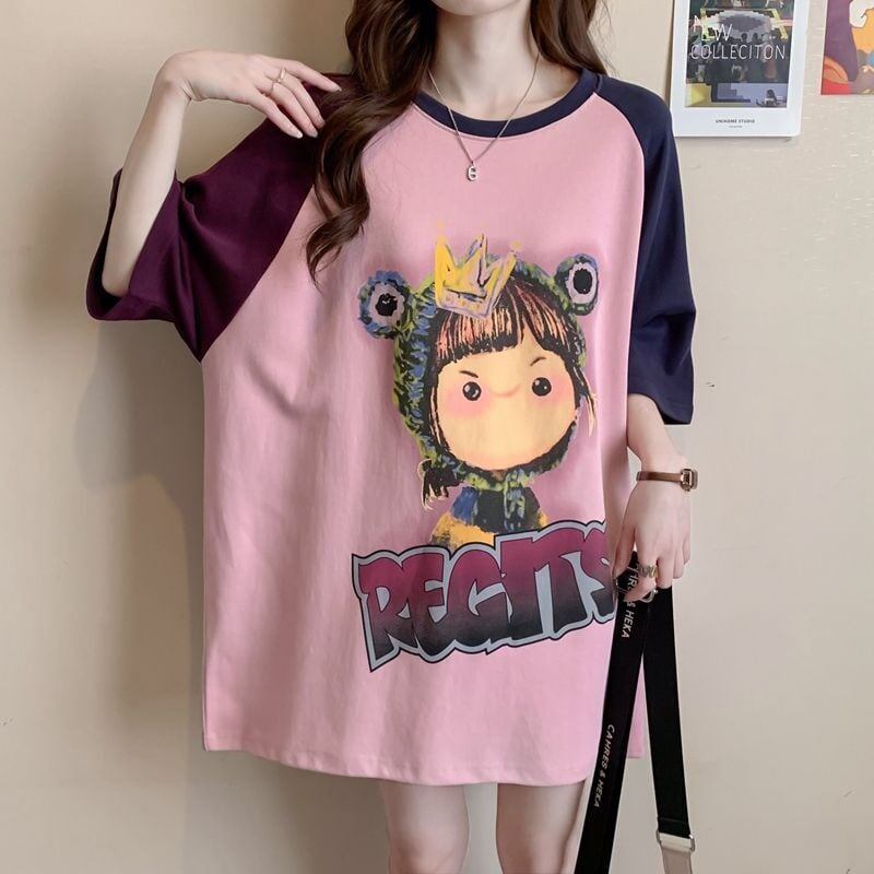 売れ筋 絶対流行 早い者勝ち 早い者勝ち カジュアル 2色選択 Tシャツ<S-11142>