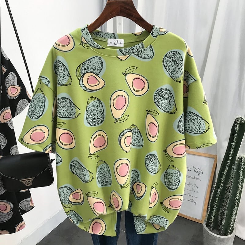 ゆったり感アップ プリント オシャレ度満点 Tシャツ カットソー＜S-3321＞