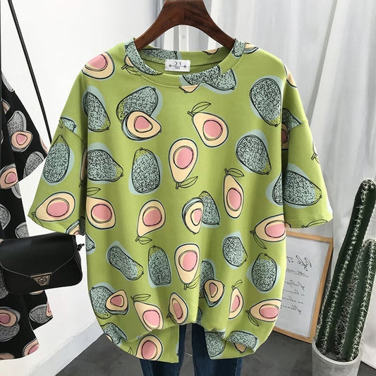 ゆったり感アップ プリント オシャレ度満点 Tシャツ カットソー＜S-3321＞