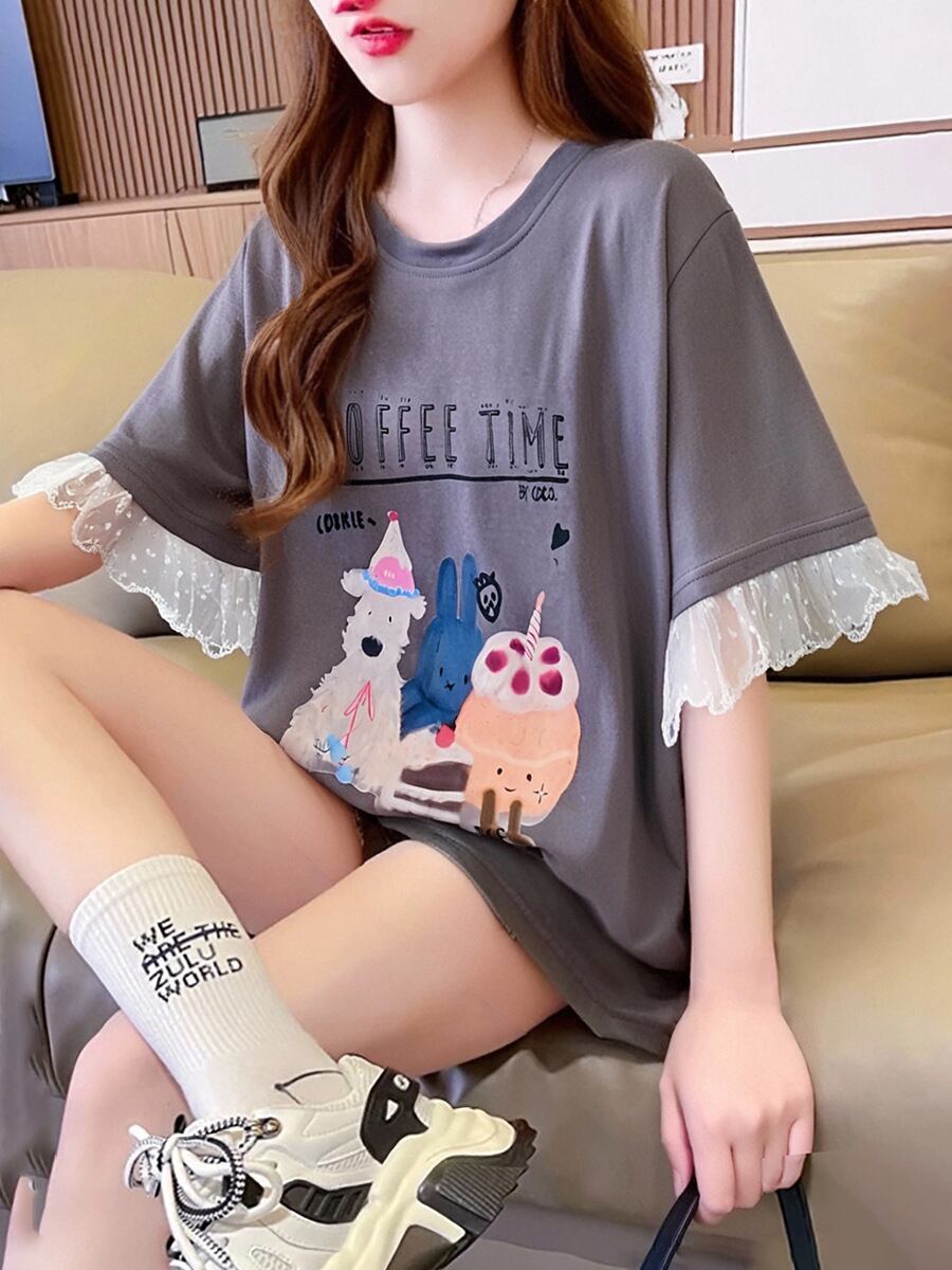 今季マストバイ 美人度アップ 大好評 好感度UP カジュアル 全4色 半袖 Tシャツ ＜S-11349＞