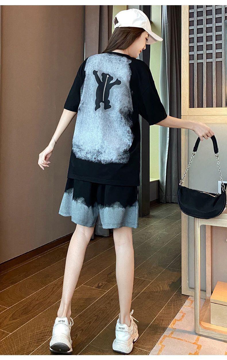 数量限定 ファッション 個性派 半袖Ｔシャツⅹパンツセット全4色<S-8783>