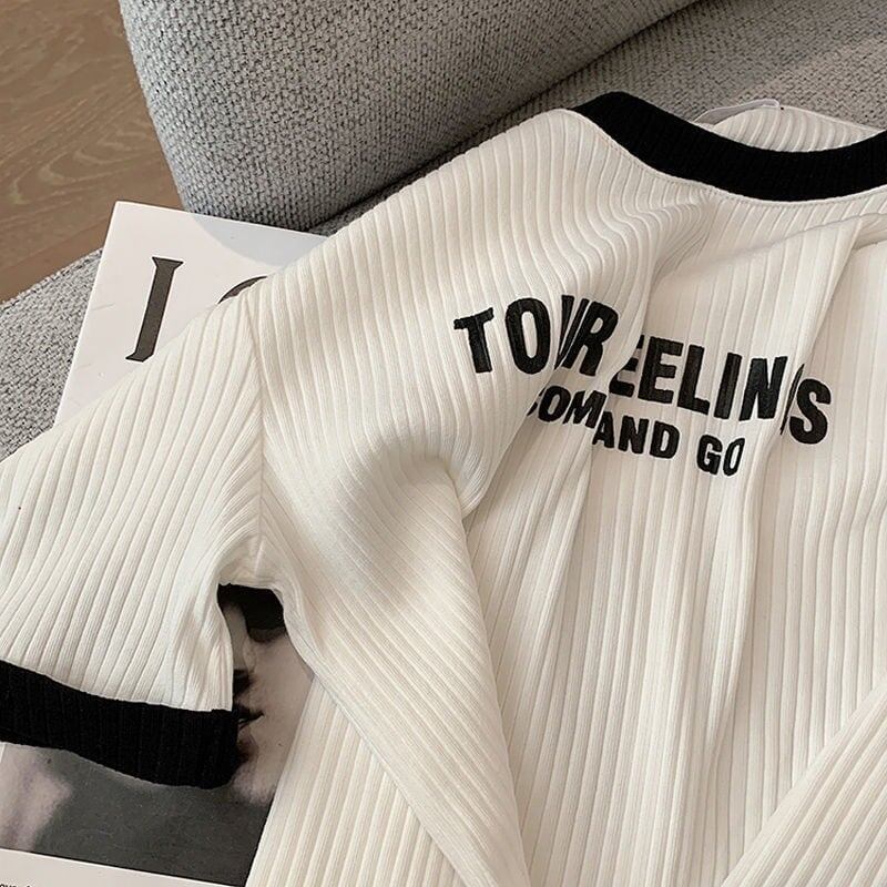 ゆったり感アップ アルファベット ファッション Tシャツ カットソー＜S-3077＞