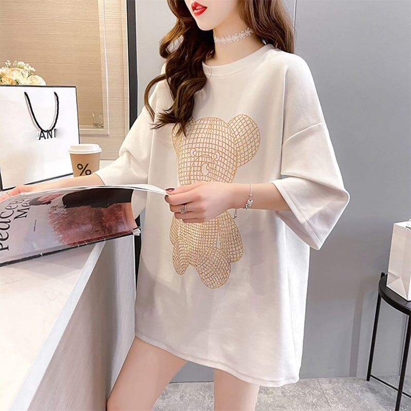 今季大好評 切り替え 美感いっぱい プリント Tシャツ カットソー＜S-3503＞