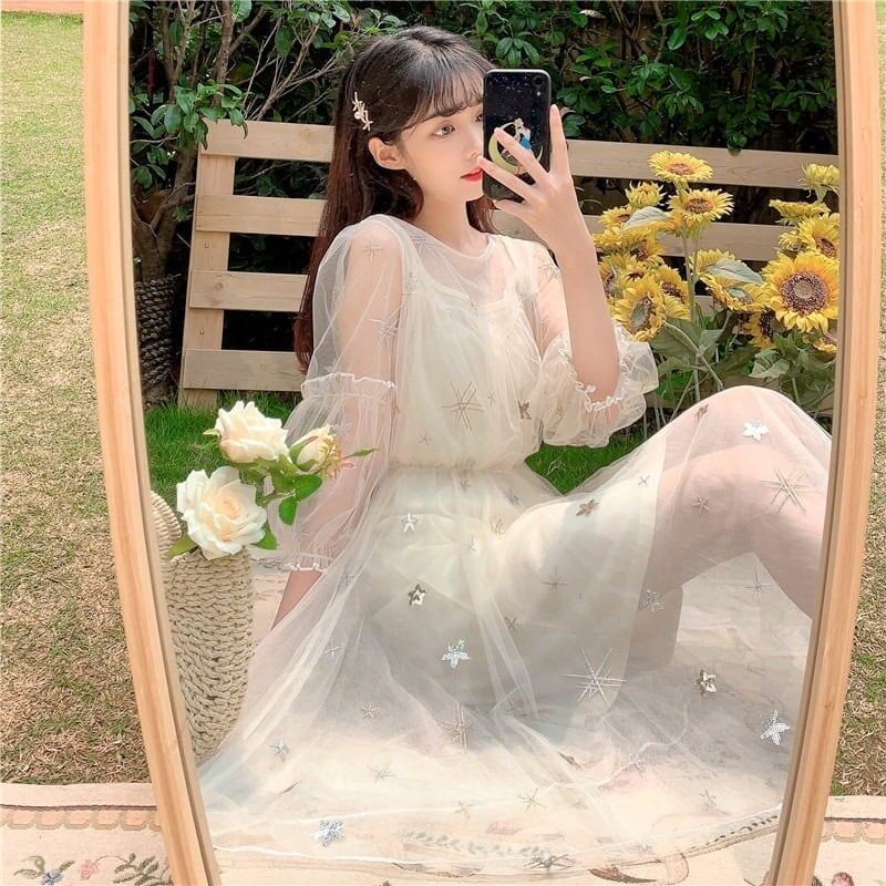 美人度アップ チュール チャーミング 切り替え ワンピース＜S-2896＞