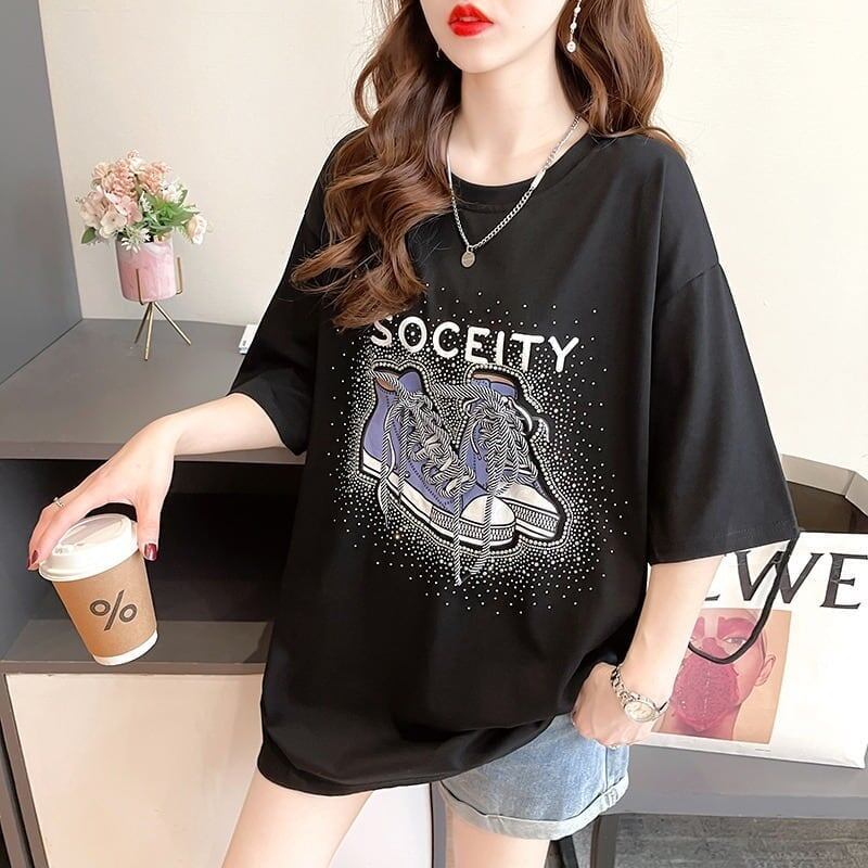 オシャレ度満点 プリント 今季大好評 Tシャツ カットソー トップス＜S-3281＞