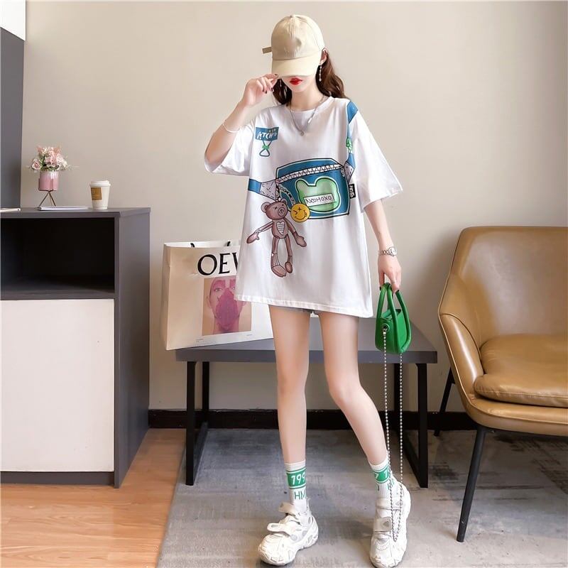 個性的なデザイン 3色選択可 一目惚れ プリント Tシャツ カットソー＜S-3062＞