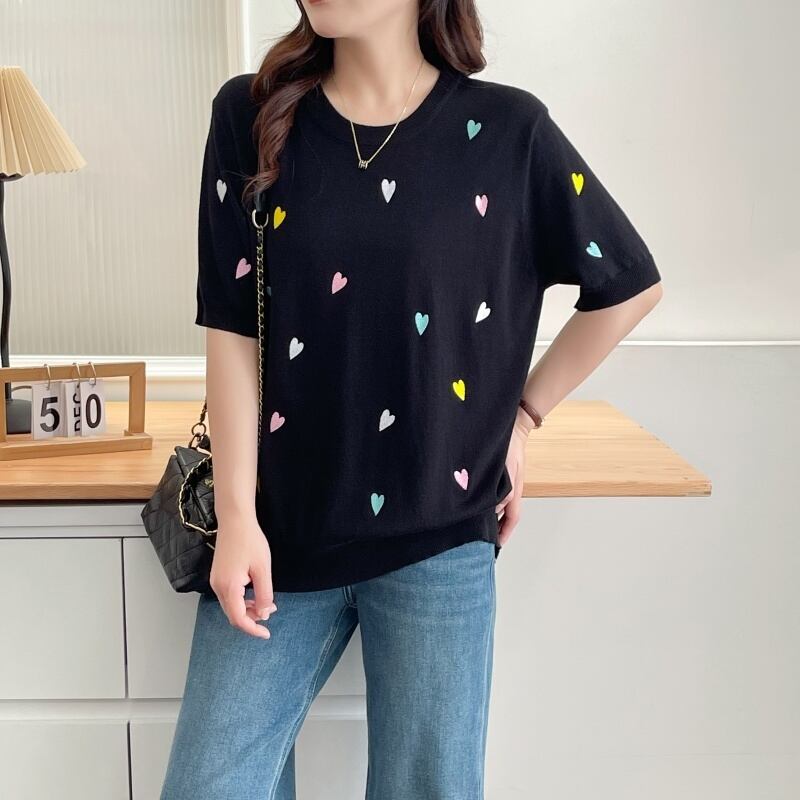 大活躍 好感度UP 海外トレンド カジュアル 全3色 半袖 Tシャツ ＜S-12038＞