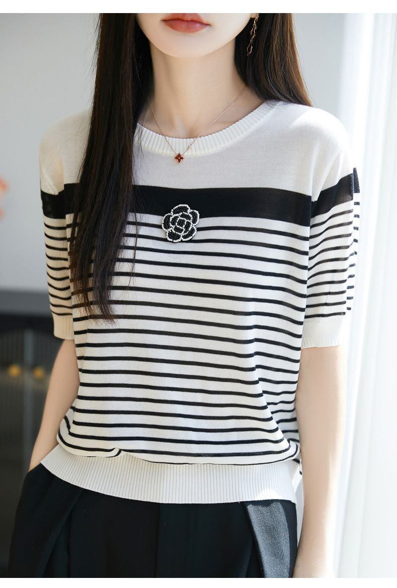 定番シンプル 売り切れ必至 着回し力抜群 全2色 Tシャツ <S-11938>
