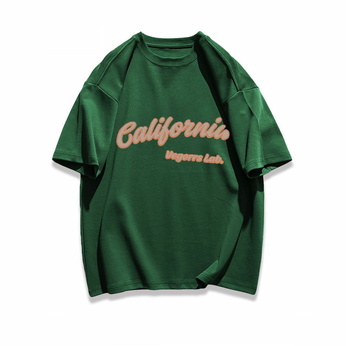 早い者勝ち カジュアル ファッション感満々 ダブルプリント 全5色 半袖Tシャツ<S-9271>