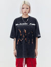 タイドブランド  アメリカンストリート レトロフレームプリントTシャツ<S-2905>