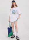 男女兼用 ルーズシルエット 半袖 Tシャツ <S-13136>