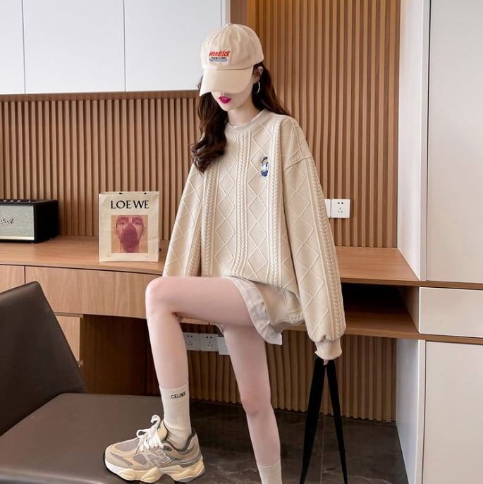【裏起毛】 美人度アップ 魅力的 スウェット <S-6025>