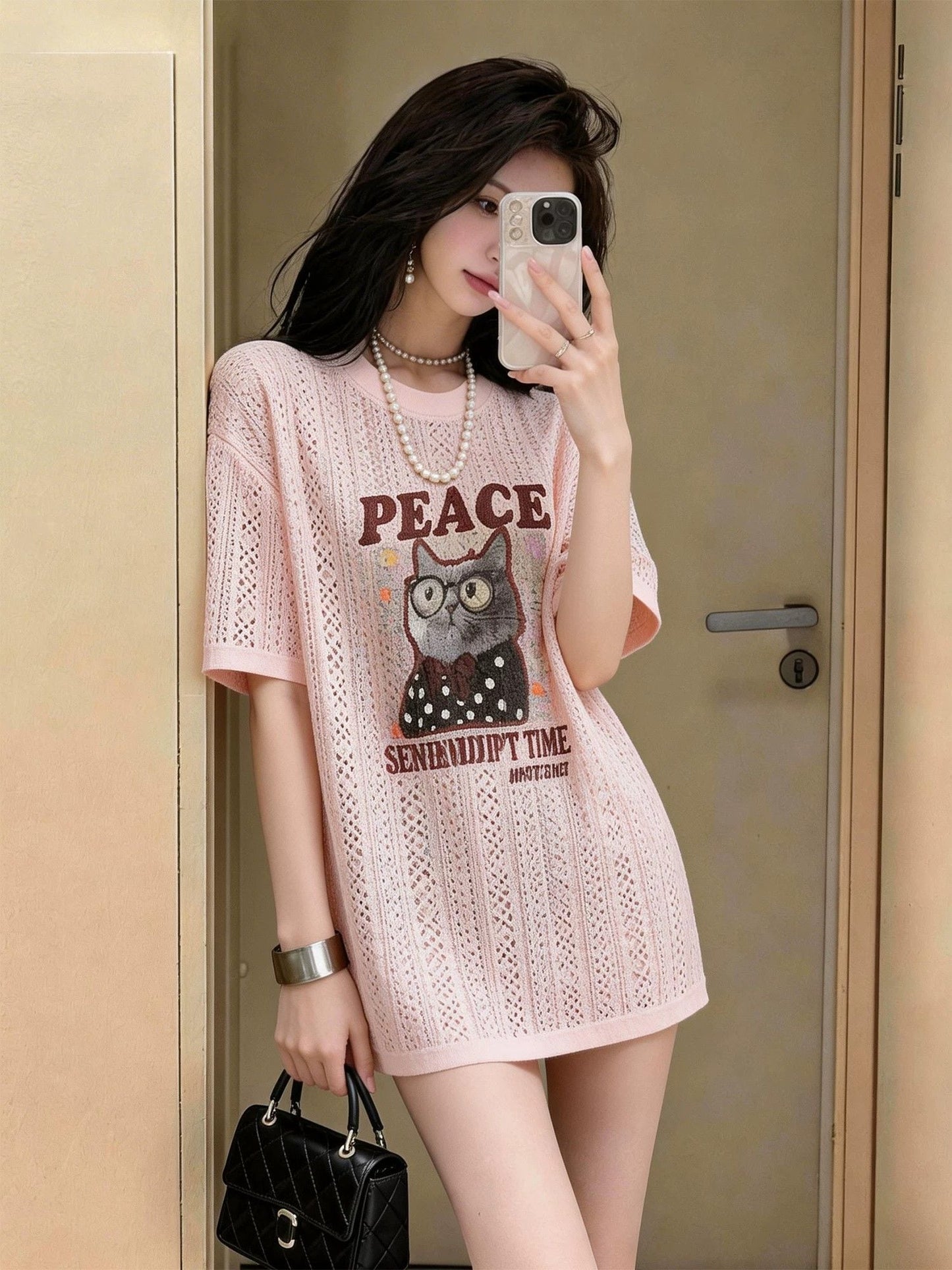 人気トレンド プリント ファッション Tシャツ <S-13205>