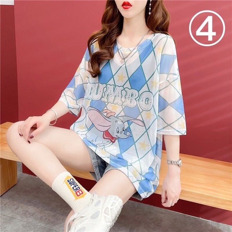 女子マスト 半袖 ラウンドネック ワンピース Tシャツ＜S-8635＞
