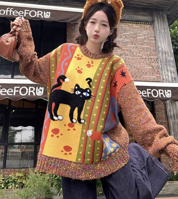 話題沸騰中 大人可愛い 海外トレンド 柔らかくて優しい印象 ニットセーター<S-9762>