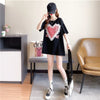 個性的なデザイン 切り替え 今季大好評 プリント Tシャツ カットソー＜S-3410＞