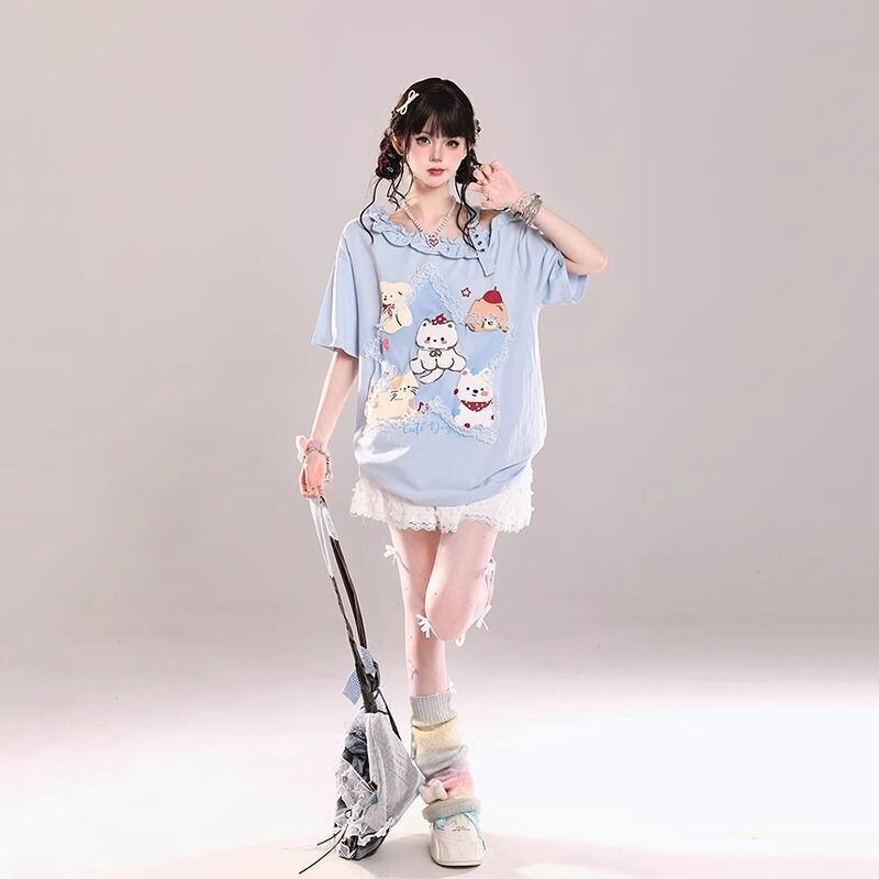 売れ筋 早い者勝ち 絶対流行 カジュアル 2色選択 Tシャツ<S-11461>