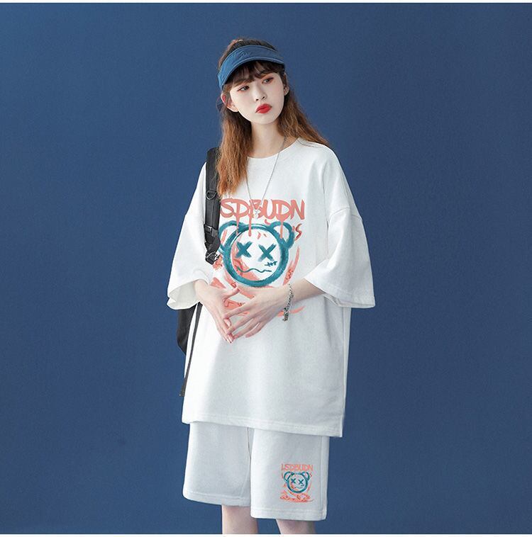早い者勝ち  半袖Ｔシャツⅹパンツセット全4色 男女兼用<S-6554>