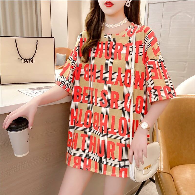 ゆったり感アップ プリント 美感いっぱい Tシャツ カットソー＜S-3337＞