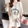 着心地抜群 切り替え 女性力を高める Tシャツ＋ショートパンツ セットアップ＜S-3612＞