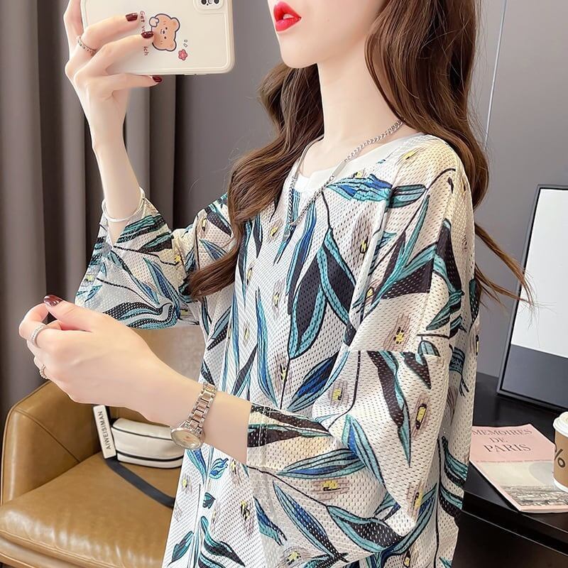 美人度アップ プリント オシャレ感たっぷり Tシャツ カットソー ワンピース＜S-3493＞