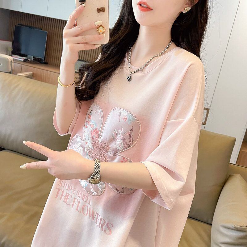 超人気 切り替え カジュアル プリント全3色 半袖Tシャツ カットソー ＜S-8609＞