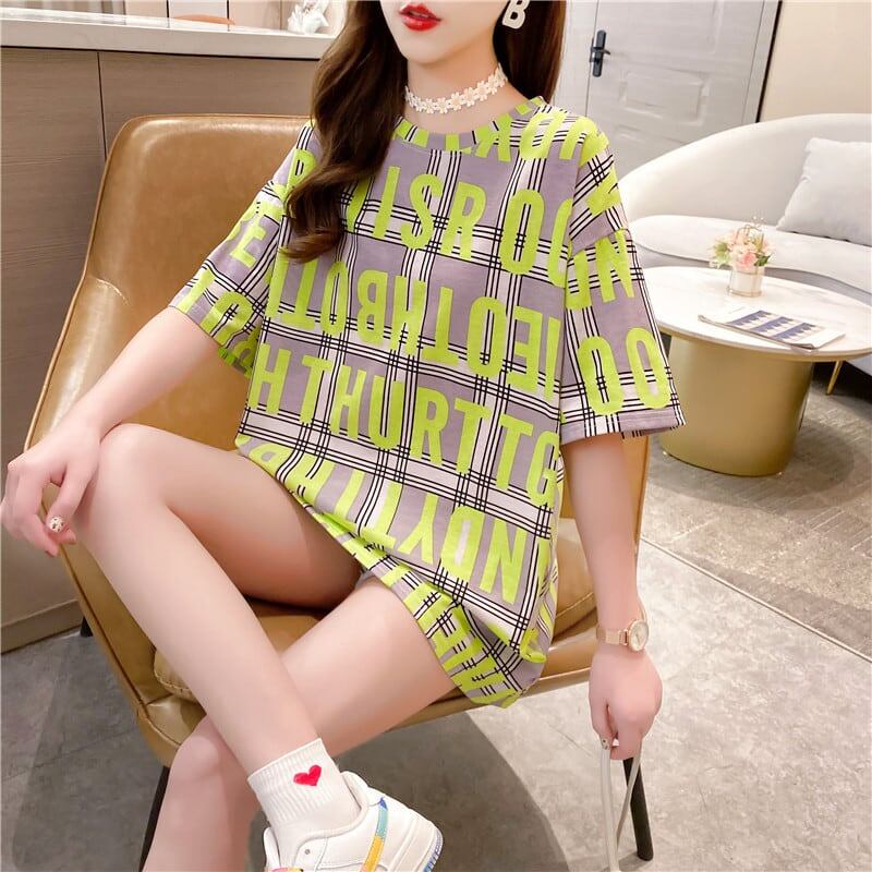 ゆったり感アップ プリント 美感いっぱい Tシャツ カットソー＜S-3337＞