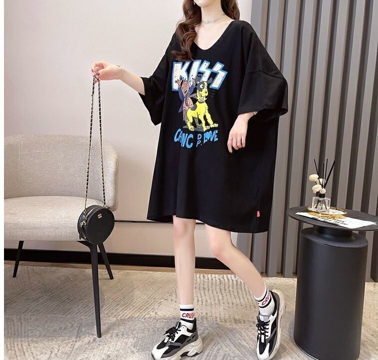 ファッション ゆったり プリント 全4色 半袖 Tシャツ＜S-11518＞