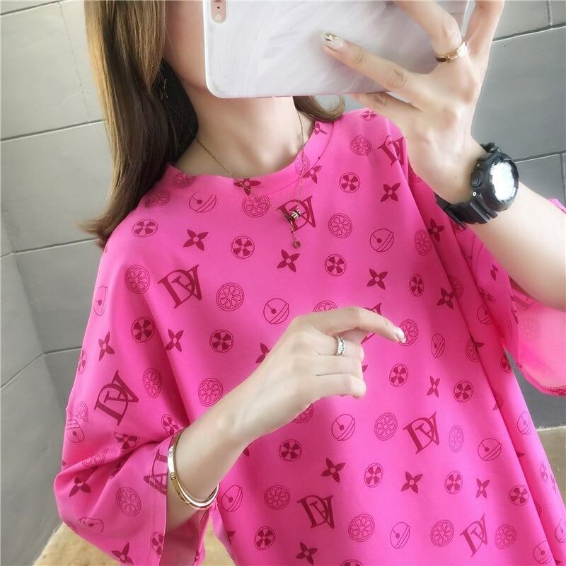 高級感溢れる プリント 美感いっぱい Tシャツ カットソー＜S-3316＞