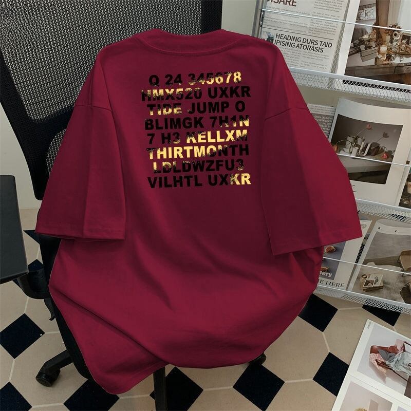 大人可愛い カジュアル 定番シンプル プリント 6種選択可 半袖Tシャツ<S-8906>