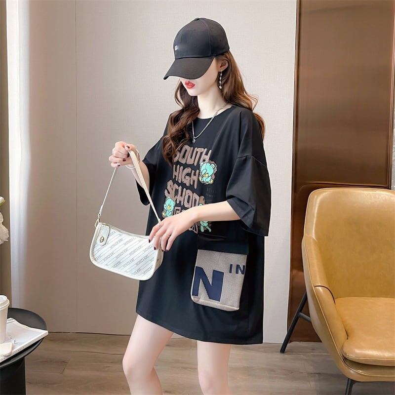 スタイリッシュ 3色選択可 一目惚れ カートゥーンプリント Tシャツ カットソー＜S-3091＞