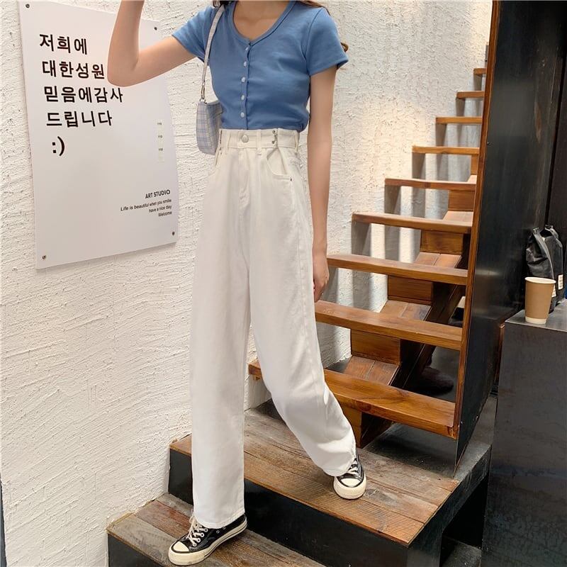 チャーミング 3色選択可 合わせやすい ハイウエスト パンツ ボトムス＜S-3121＞